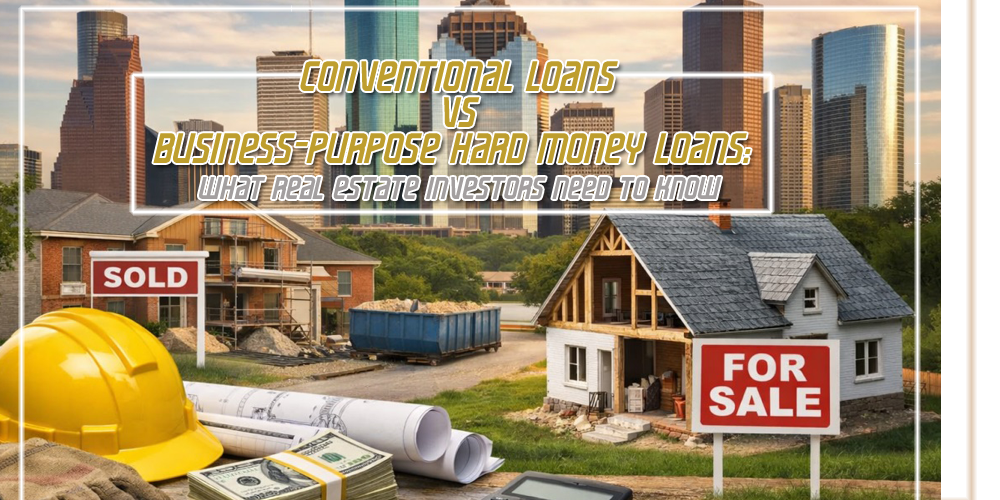 Conventional Loans vs Business Purpose Hard Money Loans    What Real Estate Investors Need to Know