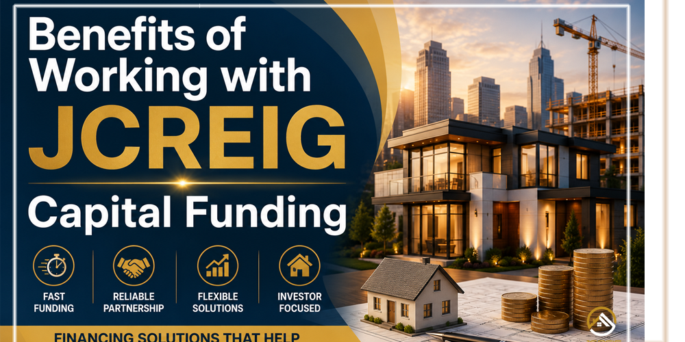 Benefits of Working with JCREIG Capital Funding