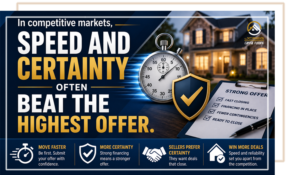 In competitive markets, speed and certainty often beat the highest offer 