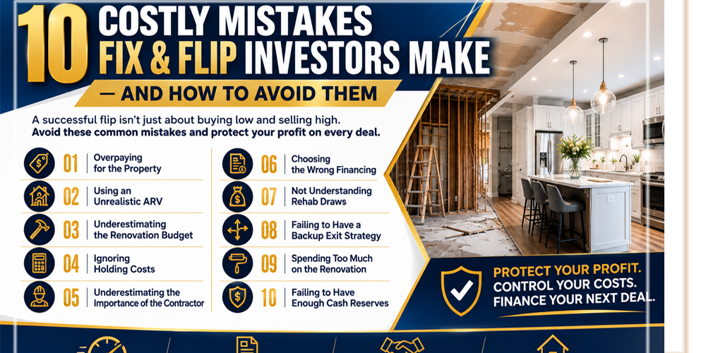 10 Costly Mistakes Fix & Flip Investors Make —  And How to Avoid Them