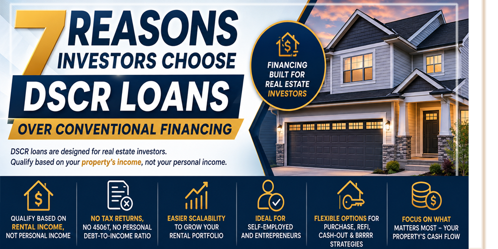 7 Reasons Investors Choose DSCR Loans Over Conventional Financing