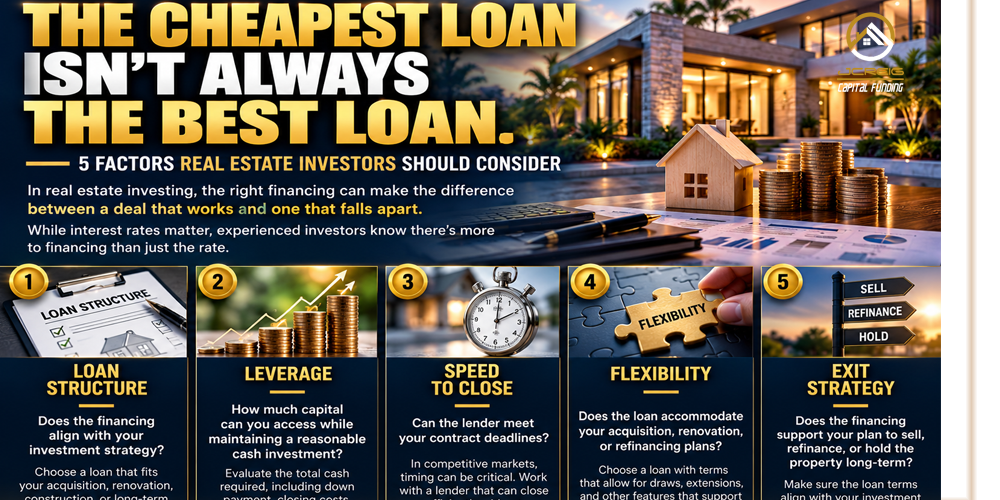 The Cheapest Loan Isn’t Always the Best Loan   5 Factors Real Estate Investors Should Consider